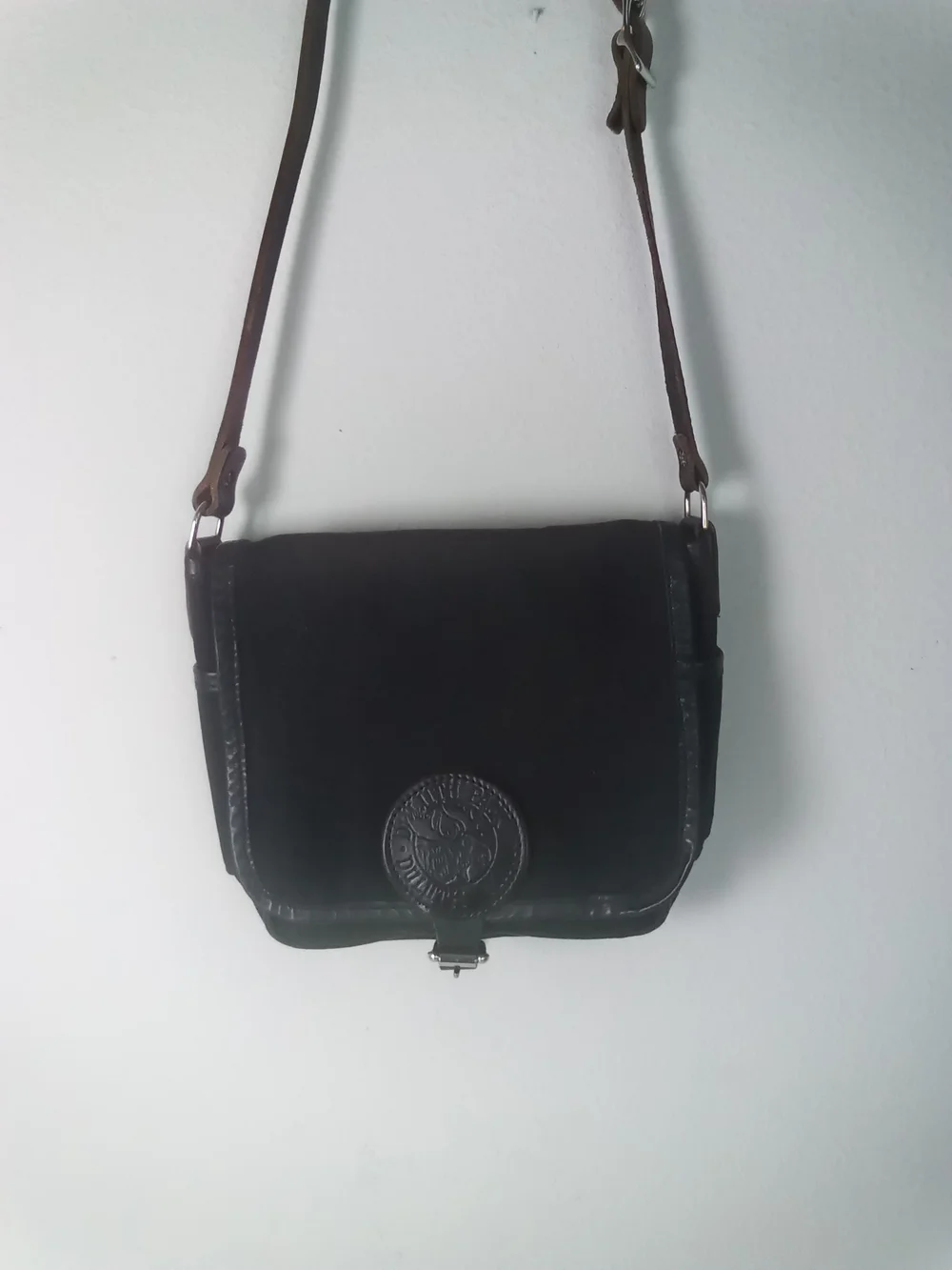 Duluth Pack Haversack Canvas Leather Messenger Bag Black